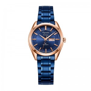 Alexandre Christie AC 8672 Rosegold Blue Lady LEBURBU